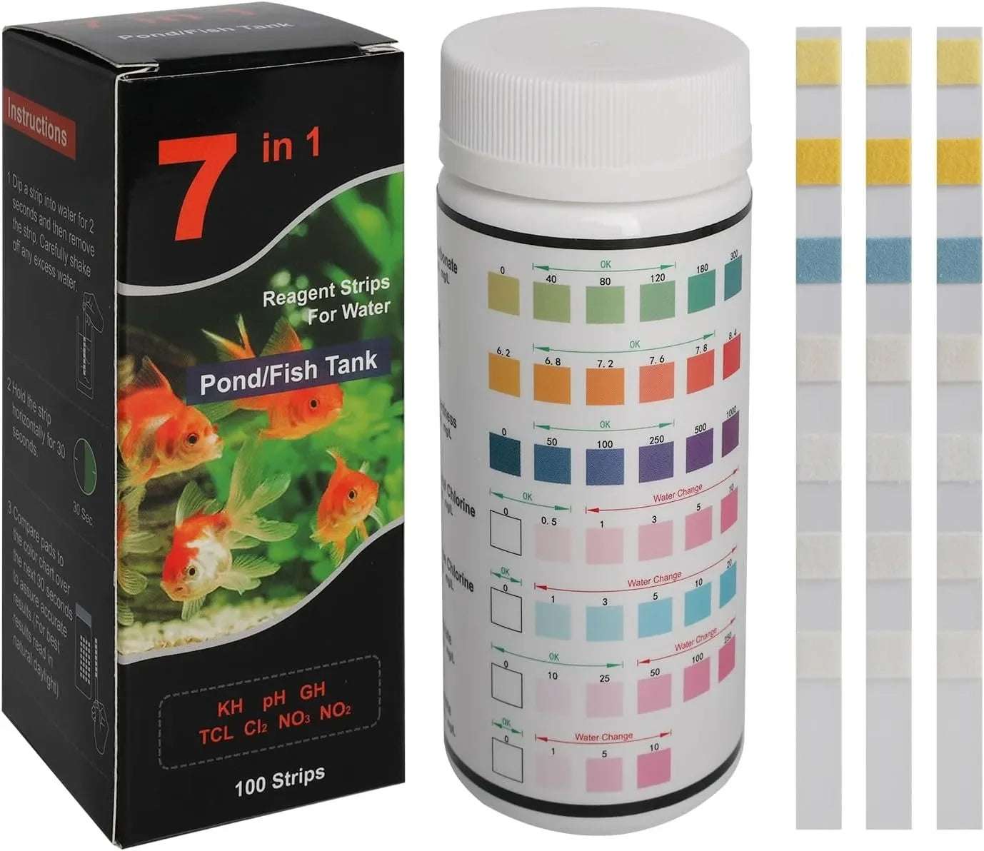 Aquarium Test Strip  Freshwater Swimming Pool Aquarium Water pH Test Strips Water Quality Fish Tank Test Strip PH Quality Kit