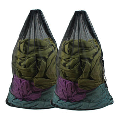 Large Size Laundry Mesh Bag Solid Color Drawstring Laundry Bag Anti-snagging Anti-deformation Mesh Clothes Washing Bag 60x90cm