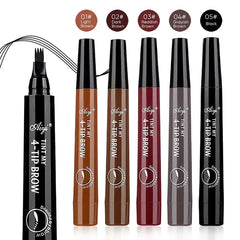 Four-pronged eyebrow pencil,waterproof,long-lasting,non-decoloring,four-pronged wild eyebrow pencil,liquid water eyebrow pencil