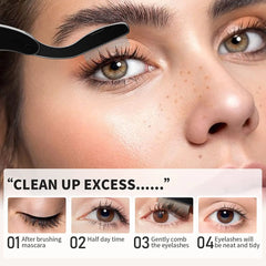Foldable Eyelash Comb Separator Folding Lash Comb Eyebrow Mascara Applicator Eyelash Definer Arc Designed Cosmetic Brushes Tool