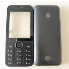 For Nokia 208 Full Complete Mobile Phone Housing Cover Case+English Keypad And Hebrew Keypad Replacement Parts