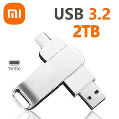 محرك أقراص فلاش Xiaomi 16TB 3.2 عالي السرعة USB لنقل البيانات، محرك أقراص معدني، بطاقة ذاكرة، محرك أقراص فلاش، محرك أقراص، ذاكرة، عصا مقاومة للماء