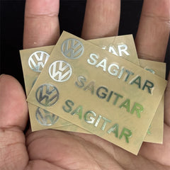 3D Metal Emblem Sticker Car Interior Decoration Decals Accessories For Volkswagen VW GTI Rline R Golf Polo Passat Magotan Tiguan