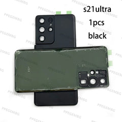 S21ultra Glass For Samsung S21ultra s21 ultra G998 Battery Back Cover Rear Door Lid Panel Shell Housing Case Camera Lens Parts