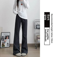 ay High Waist Bell Bot Pants Women's Summer 2025 New Casual Sports Sweatpants Small Size Slimming  Hoof Pants