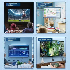 جهاز VIKEFON G2 بشاشة عرض MiraScreen بدقة 1080 بكسل، متوافق مع HDMI وواي فاي، دونجل Miracast محمول، متوافق مع شاشة التلفزيون المرآة