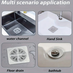 10/20pcs Floor Drain Sticker, Insect-proof Self-adhesive Bathroom Hair Filter Net, Sewer Filter, Kitchen Anti-blocking Mesh Net
