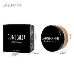 كريم إصلاح خافي العيوب Langmanni مرطب ومفتح للون البشرة، مكياج يدوم طويلاً ويصعب إزالته، برايمر