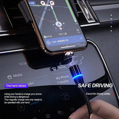 كابل بيانات مغناطيسي فائق السرعة 5A 3 في 1 متعدد الوظائف لشحن الهاتف المحمول لأجهزة iPhone وAndroid وHuawei Typec Luminous