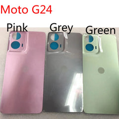 For Motorola Moto G24 XT2423-1 Battery Back Cover For G24 Power Housing Case Rear Door Replacement