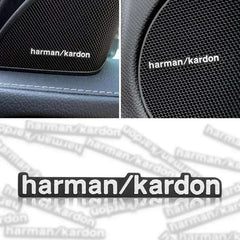 4pcs/8pcs high-quality Metal harman/kardon car Hi-Fi Speaker audio Speaker Badge stereo Emblem sticker Auto styling accessories
