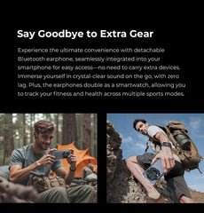 Oukitel WP200 Pro 5G Modular RuggedPhone Detachable Earphone-SmartWatch 72GB+1TB MTK8200 Smartphone 108MP camera