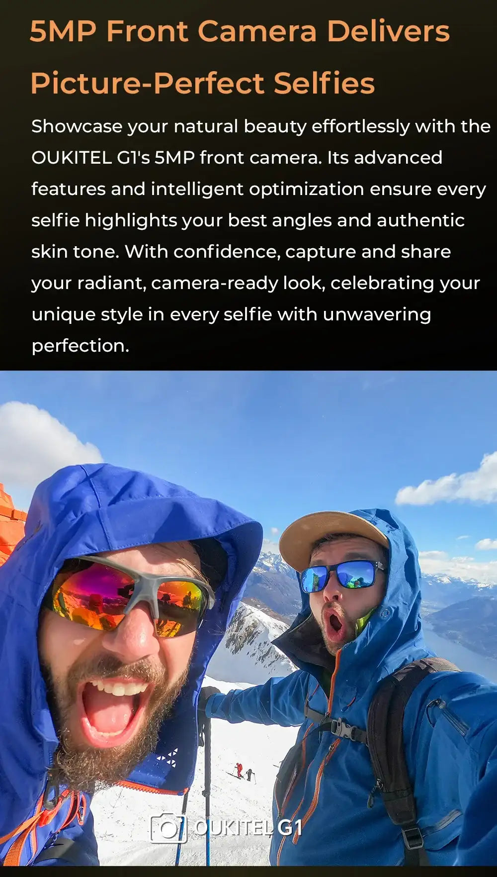 Oukitel G1 Rugged Smartphone Android 24GB (6+18)+256GB 10600mAh 6.52' HD Display NFC Rugged Phone