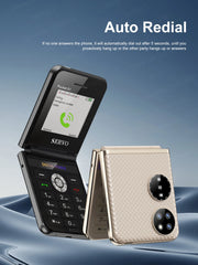 هاتف محمول SERVO Pocket S1 بأربع بطاقات SIM قابل للطي، اتصال سريع، GSM، صوت سحري، مصباح يدوي، تسجيل مكالمات، MP4، FM، نسيج، هواتف خلوية