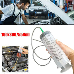 محاقن بسعة كبيرة 100/300/550 مل، مضخة زيت برميل إبرة قابلة لإعادة الاستخدام مع خرطوم بطول 1 متر لتغذية الحيوانات الأليفة، مضخة قياس، محقنة مفرغة