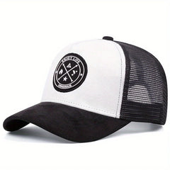 قبعة بيسبول صيفية شبكية للنساء والرجال من ENJOY LIFE مع رقعة حروف Snapback قبعة كاجوال قابلة للتنفس للجنسين قبعات سائقي الشاحنات في الشارع الهيب هوب