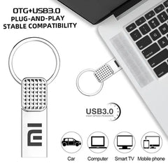 محرك أقراص فلاش USB 3.2 معدني من Xiaomi عالي السرعة ومقاوم للماء ومحمول U Disk لتخزين البيانات ونقلها وأداء موثوق ودائم