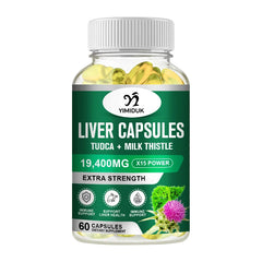 Liver Capsules Tudca + Milk Thistle Liver Detox and Cleanse for Health Promotes Liver Toxinremoval Antioxidant & Detoxifier