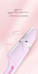 3PCS Portable Eyebrow Trimmer Safe Eyebrow Shaper Foldable Eyebrow Trimmer Razor Blade Razor Women's Makeup Tools