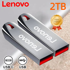 محرك أقراص فلاش USB 3.0 من لينوفو، محرك أقراص USB عالي السرعة بسعة 2 تيرابايت، محرك أقراص USB معدني مقاوم للماء بسعة 1 تيرابايت، ذاكرة USB من النوع C بسعة 512 جيجابايت، عصا USB للمنزل الذكي