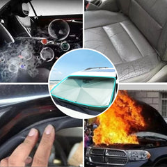 Car Sunshade Umbrella Front Windshield Silver Glue Sunshade Umbrella Uv Resistant Folding Car Umbrella Car Sunscreen Accessories