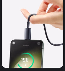 كابل بيانات USB C فائق السرعة PD 45 واط من قطعتين لهاتف Samsung Galaxy S20 S21 S22 S23 Ultra Note 10 5G 20 A53 A54