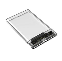 علبة محرك أقراص صلبة SATA SSD مقاس 2.5 بوصة بمنفذ USB 3.0 مع سرعة نقل 5 جيجابت في الثانية، وعلب أقراص صلبة خارجية متنقلة وكابل