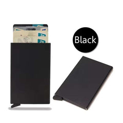 RFID Smart Wallet – Slim Metal Card Holder for Men & Women