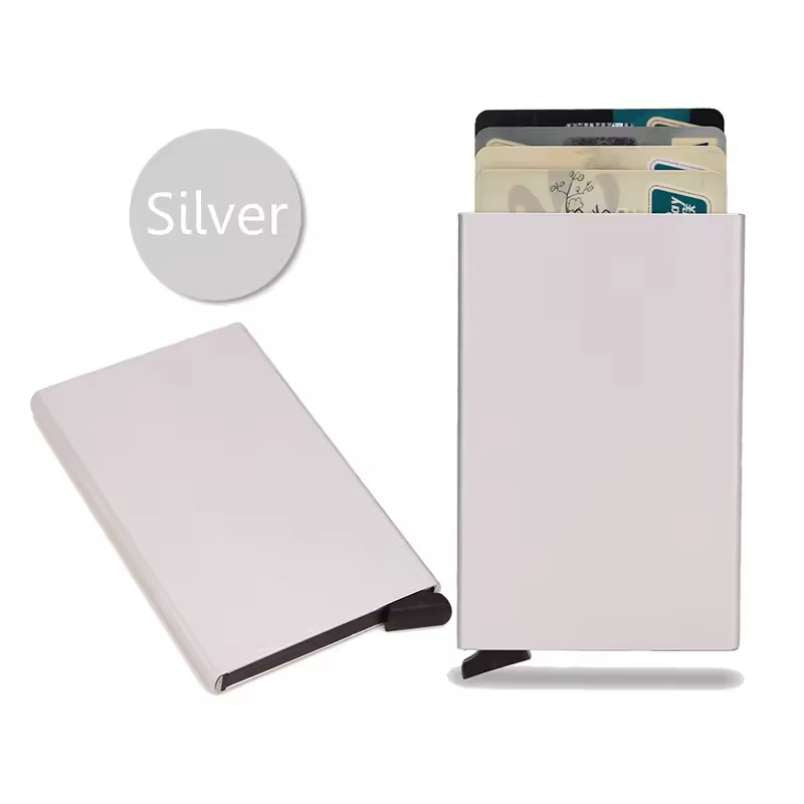 RFID Smart Wallet – Slim Metal Card Holder for Men & Women