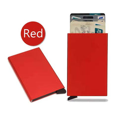 RFID Smart Wallet – Slim Metal Card Holder for Men & Women