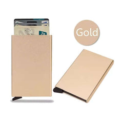 RFID Smart Wallet – Slim Metal Card Holder for Men & Women