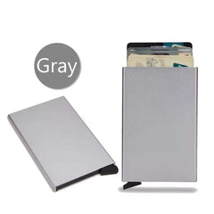 RFID Smart Wallet – Slim Metal Card Holder for Men & Women