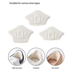 3 Pairs (6 Pcs) Heel Pads – Soft Cushion Inserts for Sport Shoes