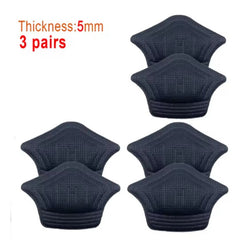 3 Pairs (6 Pcs) Heel Pads – Soft Cushion Inserts for Sport Shoes