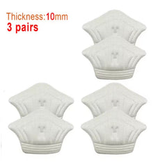 3 Pairs (6 Pcs) Heel Pads – Soft Cushion Inserts for Sport Shoes