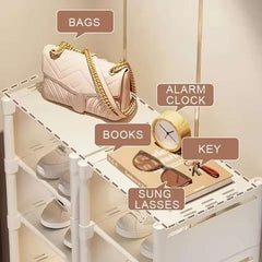 Stackable Shoe Organizer – Space-Saving Multi-Layer Shoe Rack