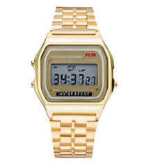 F91W Steel Strap Digital Watch – Stylish & Multifunctional LED Sports Wristwatch