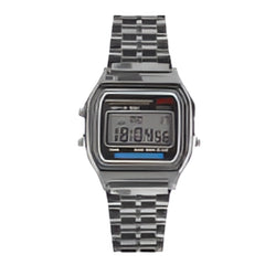 F91W Steel Strap Digital Watch – Stylish & Multifunctional LED Sports Wristwatch