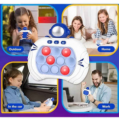 Robot Pop Sensory Fidget Toy A Stress Reliever for Kids and Adults Blue/White
