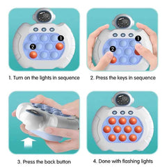 Robot Pop Sensory Fidget Toy A Stress Reliever for Kids and Adults Blue/White
