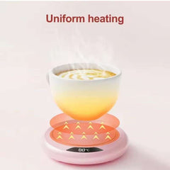 USB Thermostatic Heating Coaster – 3-Speed Adjustable Warmer