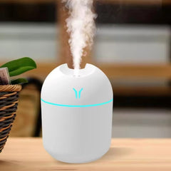 250ML USB Mini Air Humidifier & Aroma Diffuser – Quiet Mist Maker with LED Light for Home & Car