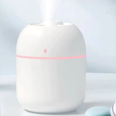 250ML USB Mini Air Humidifier & Aroma Diffuser – Quiet Mist Maker with LED Light for Home & Car