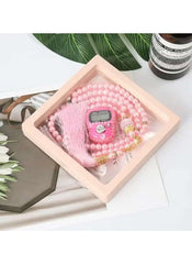 Huitich 99 Bead Glass Prayer Beads with Digital Tally Counter