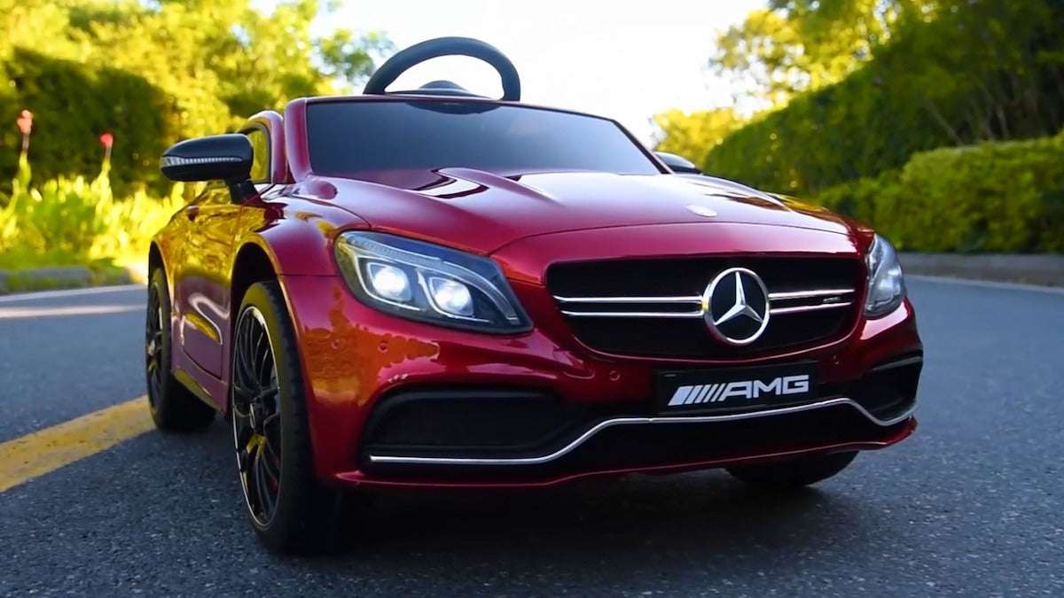 ZS-1588 Kids 12V Ride-On Electric Car – Mercedes AMG Style