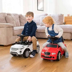 ZS-326 Push Ride-On Car for Kids – White | No Battery Needed