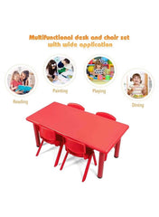 Huitich Plastic Chair for Kids – Durable, Lightweight & Colorful (Red, Yellow, Green)