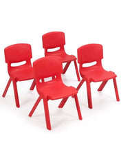 Huitich Plastic Chair for Kids – Durable, Lightweight & Colorful (Red, Yellow, Green)