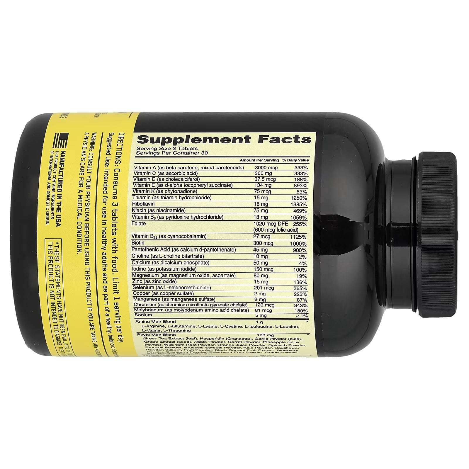 Optimum Nutrition Opti-Men® Multivitamin for Active Men – 90 Tablets