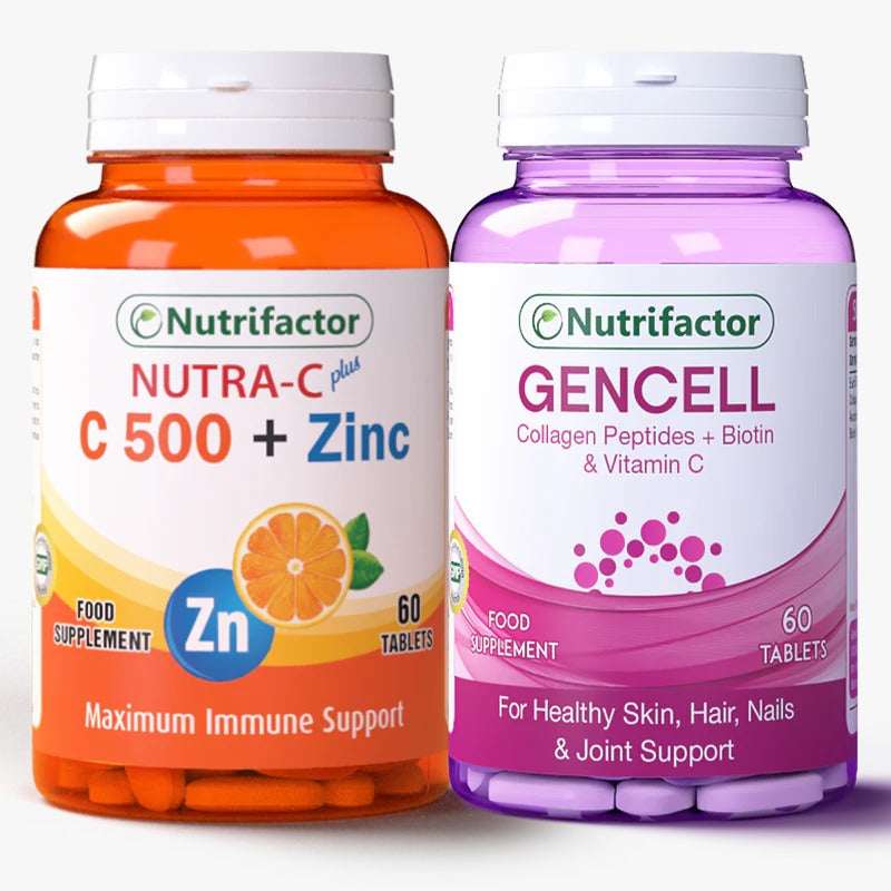 Gencell + Nutra-C – Collagen Skin Glow & Immune Support Bundle